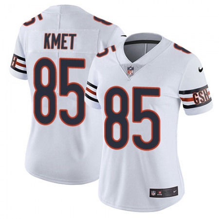 Nike Bears #85 Cole Kmet White Women's Stitched NFL Vapor Untouchable Limited Jersey