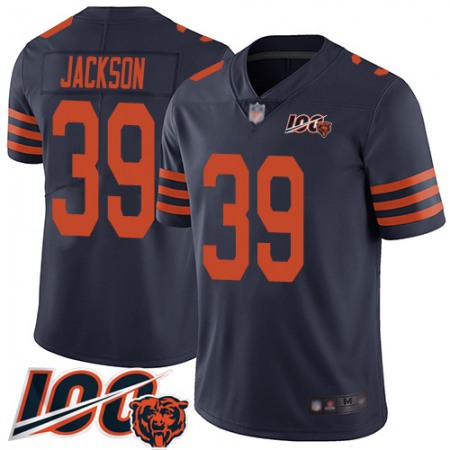 Nike Bears #39 Eddie Jackson Navy Blue Alternate Youth Stitched NFL 100th Season Vapor Limited Jersey