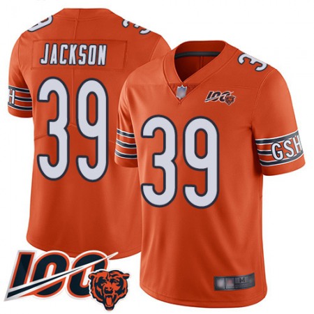 Nike Bears #39 Eddie Jackson Orange Youth Stitched NFL Limited Rush 100th Season Jersey