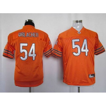 Bears #54 Brian Urlacher Orange Stitched Youth NFL Jersey