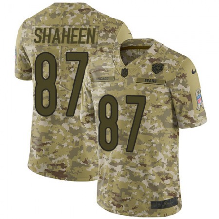 Nike Bears #87 Adam Shaheen Camo Youth Stitched NFL Limited 2018 Salute to Service Jersey