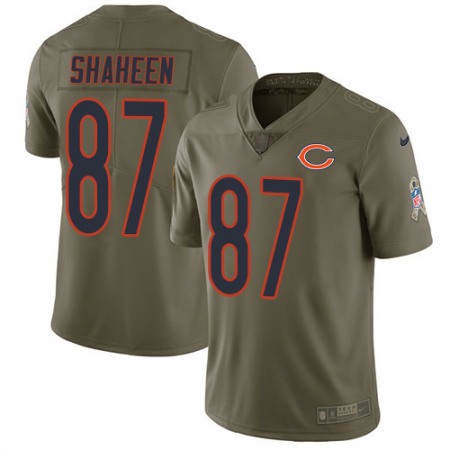 Nike Bears #87 Adam Shaheen Olive Youth Stitched NFL Limited 2017 Salute to Service Jersey