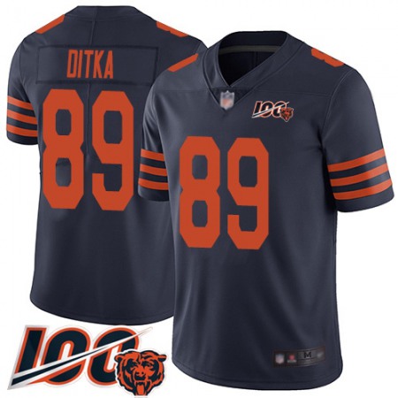 Nike Bears #89 Mike Ditka Navy Blue Alternate Youth Stitched NFL 100th Season Vapor Limited Jersey