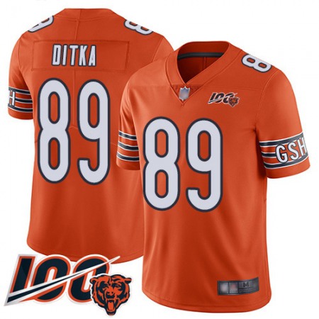 Nike Bears #89 Mike Ditka Orange Youth Stitched NFL Limited Rush 100th Season Jersey