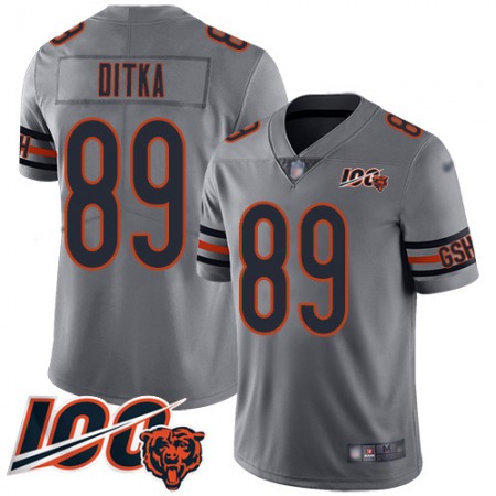 Nike Bears #89 Mike Ditka Silver Youth Stitched NFL Limited Inverted Legend 100th Season Jersey