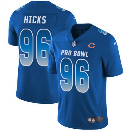 Nike Bears #96 Akiem Hicks Royal Youth Stitched NFL Limited NFC 2019 Pro Bowl Jersey