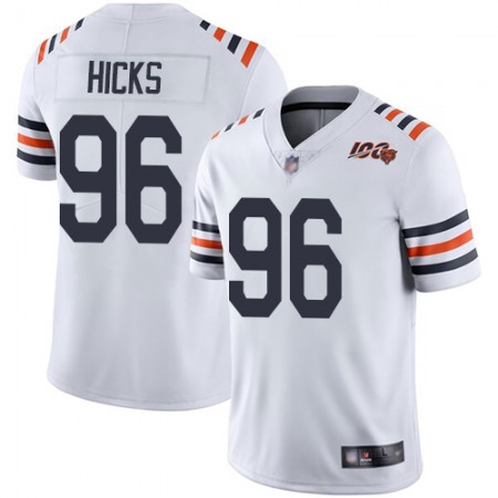 Nike Bears #96 Akiem Hicks White Alternate Youth Stitched NFL Vapor Untouchable Limited 100th Season Jersey
