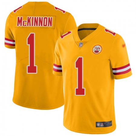 Nike Chiefs #1 Jerick McKinnon Gold Youth Stitched NFL Limited Inverted Legend Jersey