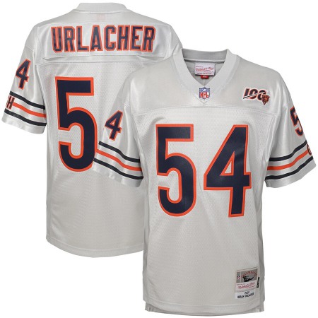 Youth Chicago Bears #54 Brian Urlacher Mitchell & Ness Platinum 100th Season Retired Player Legacy Jersey