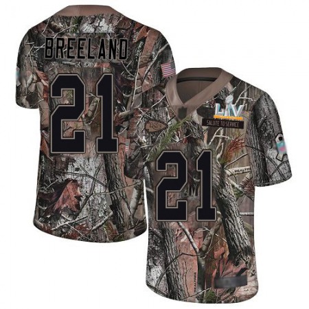 Nike Chiefs #21 Bashaud Breeland Camo Youth Super Bowl LV Bound Stitched NFL Limited Rush Realtree Jersey