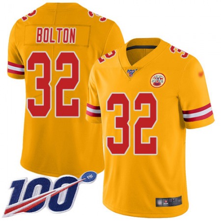 Nike Chiefs #32 Nick Bolton Gold Youth Stitched NFL Limited Inverted Legend 100th Season Jersey