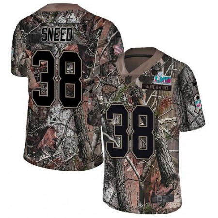Nike Chiefs #38 L'Jarius Sneed Camo Super Bowl LVII Patch Youth Stitched NFL Limited Rush Realtree Jersey