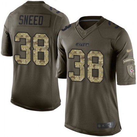 Nike Chiefs #38 L'Jarius Sneed Green Youth Stitched NFL Limited 2015 Salute to Service Jersey