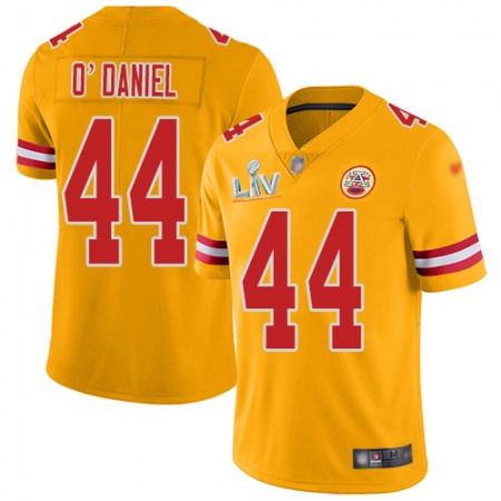 Nike Chiefs #44 Dorian O'Daniel Gold Youth Super Bowl LV Bound Stitched NFL Limited Inverted Legend Jersey