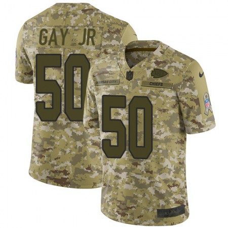 Nike Chiefs #50 Willie Gay Jr. Camo Youth Stitched NFL Limited 2018 Salute To Service Jersey