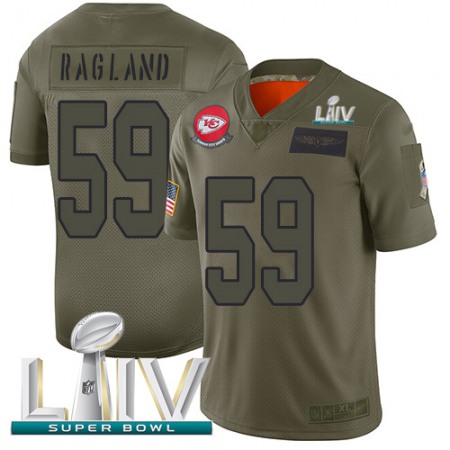 Nike Chiefs #59 Reggie Ragland Camo Super Bowl LIV 2020 Youth Stitched NFL Limited 2019 Salute To Service Jersey