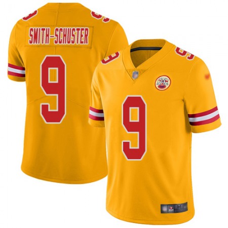 Nike Chiefs #9 JuJu Smith-Schuster Gold Youth Stitched NFL Limited Inverted Legend Jersey