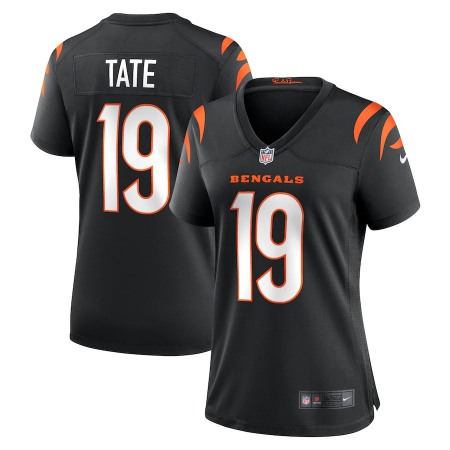 Cincinnati Bengals #19 Auden Tate Black Nike Women's Game Jersey