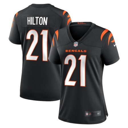 Cincinnati Bengals #21 Mike Hilton Black Nike Women's Game Jersey