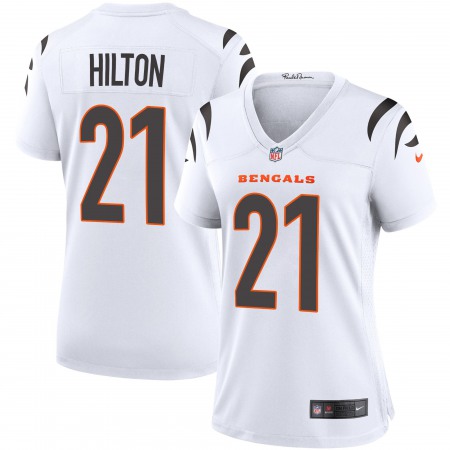 Cincinnati Bengals #21 Mike Hilton White Nike Women's Game Jersey