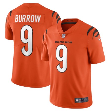 Cincinnati Bengals #9 Joe Burrow Orange Youth Nike Alternate Vapor Limited Jersey