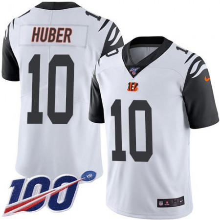 Nike Bengals #10 Kevin Huber White Youth Stitched NFL Limited Rush 100th Season Jersey