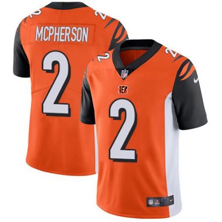 Nike Bengals #2 Evan McPherson Orange Alternate Youth Stitched NFL Vapor Untouchable Limited Jersey