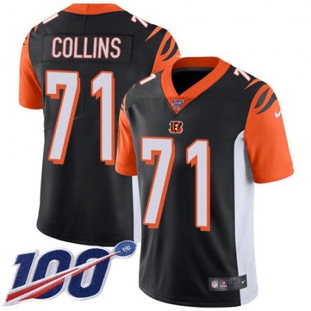 Nike Bengals #71 La'el Collins Black Team Color Youth Stitched NFL 100th Season Vapor Untouchable Limited Jersey