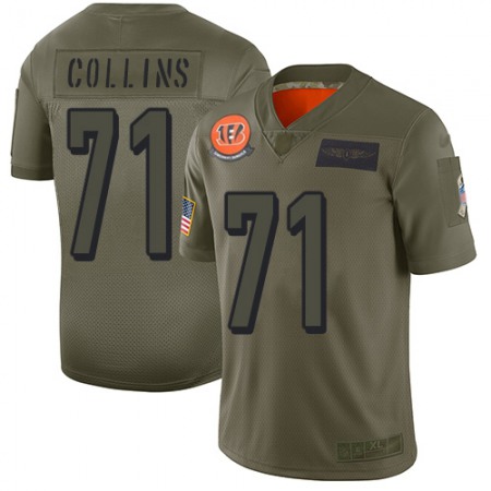Nike Bengals #71 La'el Collins Camo Youth Stitched NFL Limited 2019 Salute To Service Jersey