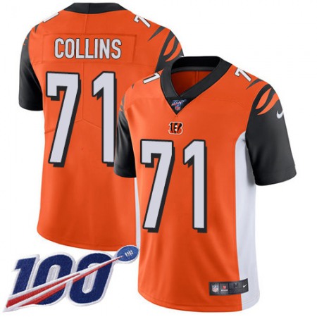 Nike Bengals #71 La'el Collins Orange Alternate Youth Stitched NFL 100th Season Vapor Untouchable Limited Jersey