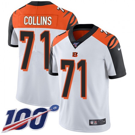 Nike Bengals #71 La'el Collins White Youth Stitched NFL 100th Season Vapor Untouchable Limited Jersey