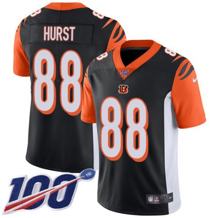 Nike Bengals #88 Hayden Hurst Black Team Color Youth Stitched NFL 100th Season Vapor Untouchable Limited Jersey