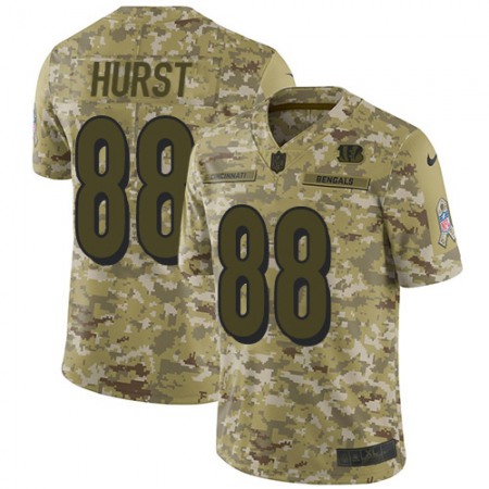Nike Bengals #88 Hayden Hurst Camo Youth Stitched NFL Limited 2018 Salute To Service Jersey