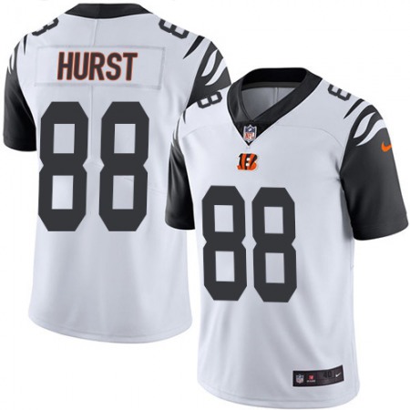 Nike Bengals #88 Hayden Hurst White Youth Stitched NFL Limited Rush Jersey