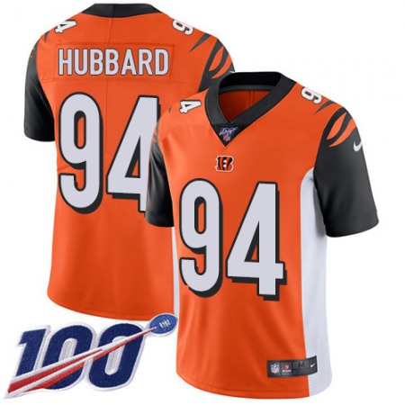 Nike Bengals #94 Sam Hubbard Orange Alternate Youth Stitched NFL 100th Season Vapor Limited Jersey