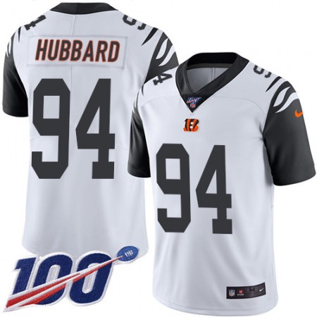 Nike Bengals #94 Sam Hubbard White Youth Stitched NFL Limited Rush 100th Season Jersey
