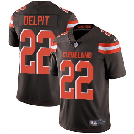 Nike Browns #22 Grant Delpit Brown Team Color Youth Stitched NFL Vapor Untouchable Limited Jersey
