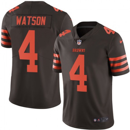 Nike Browns #4 Deshaun Watson Brown Youth Stitched NFL Limited Rush Jersey