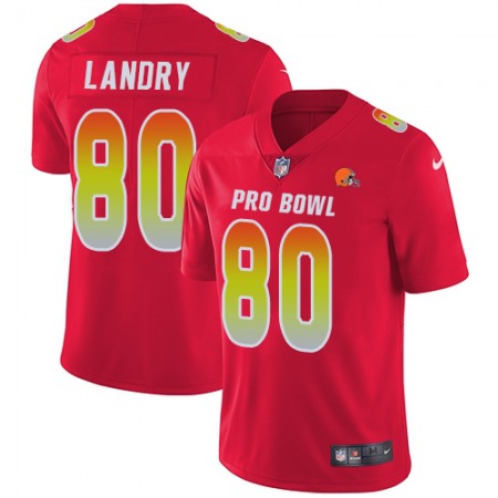 Nike Browns #80 Jarvis Landry Red Youth Stitched NFL Limited AFC 2019 Pro Bowl Jersey