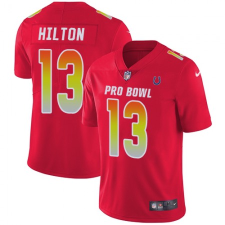 Nike Colts #13 T.Y. Hilton Red Youth Stitched NFL Limited AFC 2018 Pro Bowl Jersey