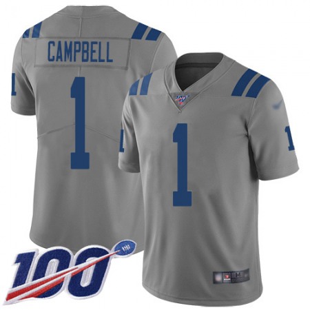 Nike Colts #1 Parris Campbell Gray Youth Stitched NFL Limited Inverted Legend 100th Season Jersey