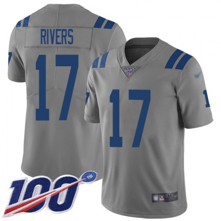 Nike Colts #17 Philip Rivers Gray Youth Stitched NFL Limited Inverted Legend 100th Season Jersey