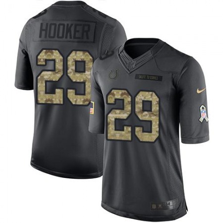 Nike Colts #29 Malik Hooker Black Youth Stitched NFL Limited 2016 Salute to Service Jersey