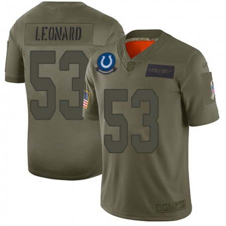 Nike Colts #53 Darius Leonard Camo Youth Stitched NFL Limited 2019 Salute to Service Jersey