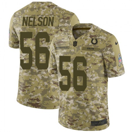 Nike Colts #56 Quenton Nelson Camo Youth Stitched NFL Limited 2018 Salute to Service Jersey