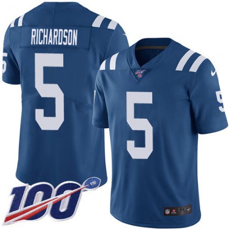 Nike Colts #5 Anthony Richardson Royal Blue Team Color Youth Stitched NFL 100th Season Vapor Limited Jersey