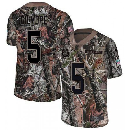 Nike Colts #5 Stephon Gilmore Camo Youth Stitched NFL Limited Rush Realtree Jersey
