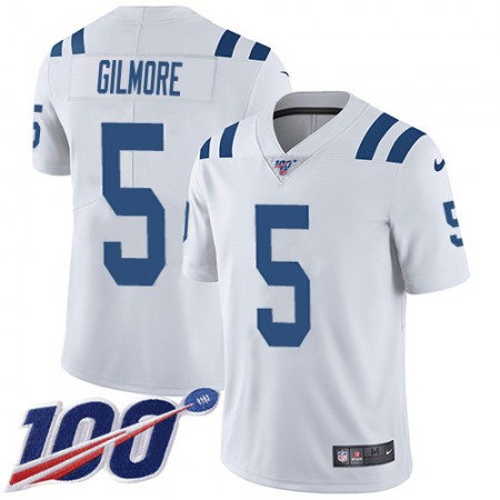 Nike Colts #5 Stephon Gilmore White Youth Stitched NFL 100th Season Vapor Limited Jersey