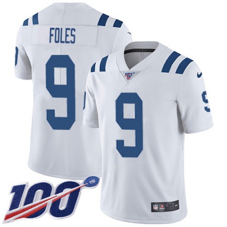 Nike Colts #9 Nick Foles White Youth Stitched NFL 100th Season Vapor Limited Jersey