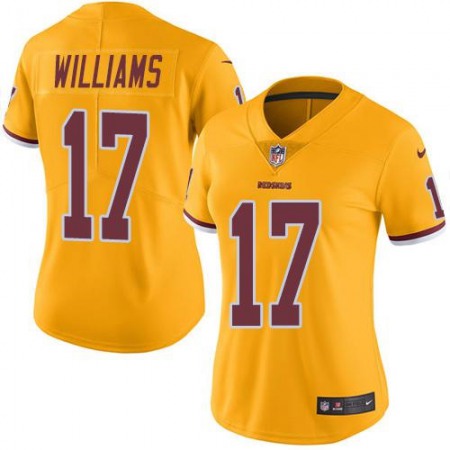 Nike Commanders #17 Doug Williams Gold Women's Stitched NFL Limited Rush Jersey